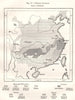 Chinese Dialects. China. Sketch map 1885 old antique vintage plan chart