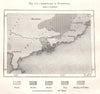 Inhabitants of Kwangtung Guangdong. Canton China. Sketch map 1885 old