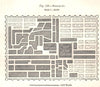 Singan-Fu (Xian) city plan. Fortifications. China. Sketch map 1885 old