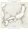 Ports open to Foreign Trade. Japan. Sketch map 1885 old antique plan chart