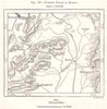 Diamond Fields of Kurnool. India. Sketch map 1885 old antique plan chart