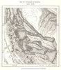Cataract of Hannek. Sudan. Sketch map 1885 old antique vintage plan chart