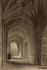 Proscholium to the Divinity School, Oxford, by John Le Keux 1837 old print