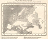 Europe Relief per Houzeau, Berghaus, Kiepert, Olsen. Sketch map 1885 old
