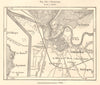 Grenoble & environs. Isère. Sketch map 1885 old antique vintage plan chart