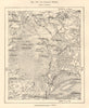 La Grande Brière. St Nazaire. Loire-Atlantique. Sketch map 1885 old