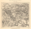 Reichenberg (Liberec) & environs. Jizera Mountains. Czechia. Sketch map 1885