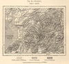 North Snowdonia. Menai Strait Anglesey Caernarfon Gwynedd. Sketch map 1885