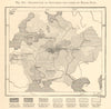 Distribution of Industries Not Liable to Exise Duty. Russia. Sketch map 1885