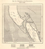 Entrance to the Garabozaskol Basin, Caspian Sea. Turkmenistan. Sketch map 1885