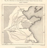 Shift in course of the Yellow River during 3000 yrs. China. Sketch map 1885