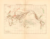Relative Changes of Level Between Land and Sea. World 1886 old antique map