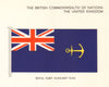 UNITED KINGDOM FLAGS. UK. Royal Fleet Auxiliary Flag 1964 old vintage print