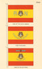 SPAIN FLAGS. Naval Reserve & Air Force ships, Fleet Auxiliaries 1956 old print
