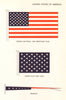 USA FLAGS Ensign National Merchant Union Flag Jack Pendant 1964 old print