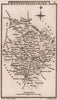 Huntingdonshire miniature county map by Samuel Leigh / Sidney Hall c1820