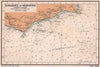 Dungeness to Newhaven. English Channel sea coast chart Sussex ADMIRALTY 1943 map