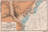 Looe town plan & sea coast chart. Cornwall. ADMIRALTY 1943 old vintage map
