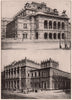 Vienna: 1. The Opera House 2. The Bourse. Austria 1903 old antique print