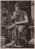 Michael Angelo: Moses. Religious 1903 old antique vintage print picture