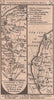Canterbury - Sandwich - Deal - Dover road strip map PATERSON 1803 old