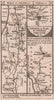 Bridport-Lyme Regis-Axminster. Salisbury road strip map PATERSON 1803 old
