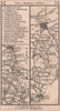Corsham - Bath - Bristol road strip map PATERSON 1803 old antique chart