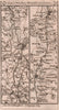 Pershore - Worcester - Bromyard - Leominster road strip map PATERSON 1803