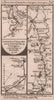 Montgomery-Welshpool. Dorchester-Abingdon road strip map PATERSON 1803 old