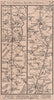 Bletchley-Stony Stratford-Towcester-Daventry road strip map PATERSON 1803