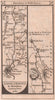 Shrewsbury - Westbury - Weslhpool road strip map PATERSON 1803 old antique