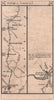 Denbigh - Betws-yn-Rhos - Dolwen - Conwy road strip map PATERSON 1803 old