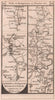 Wells-Glastonbury-Bridgwater-Cannington-Stowey road strip map PATERSON 1803