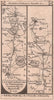 Mansfield-Warsop-Worksop-Tickhill-Doncaster road strip map PATERSON 1803