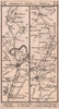 Grantham - Doddington - Newark - Tuxford road strip map PATERSON 1803 old