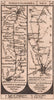 Durham - Sunderland. York - Tollerton road strip map PATERSON 1803 old