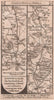 Newark-Kneesal-Ollerton-Worksop-North Anston road strip map PATERSON 1803