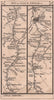 Linton - Edinburgh road strip map PATERSON 1803 old antique plan chart