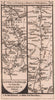 Yaxley-Peterborough-Thurlby-Morton-Folkingham road strip map PATERSON 1803