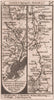 Hackney-Epping-Harlow-Bishop's Stortford road strip map PATERSON 1803 old