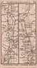 Haltwhistle - Brampton - Carlisle - Dalston road strip map PATERSON 1803