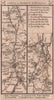 Wilton - Salisbury - Romsey - Southampton road strip map PATERSON 1803 old