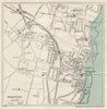 BROADSTAIRS vintage tourist town city resort plan. Kent. WARD LOCK 1924 map