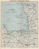 NORTH-WEST FRANCE. Channel Islands. Britanny Normandy. WARD LOCK 1934 old map