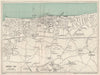 HERNE BAY vintage tourist town city resort plan. Kent. WARD LOCK 1924 old map