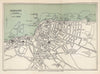 MARGATE vintage town city plan. Westgate-on-Sea Birchington. WARD LOCK 1919 map