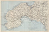 PENZANCE, ST. IVES & LAND'S END. Camborne Hayle Cornwall. WARD LOCK 1944 map