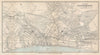 BOURNEMOUTH vintage tourist town city plan. Dorset. WARD LOCK 1913 old map