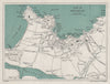 NEWQUAY vintage tourist town city resort plan. Cornwall. WARD LOCK 1923 map