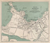NEWQUAY vintage tourist town city resort plan. Cornwall. WARD LOCK 1933 map